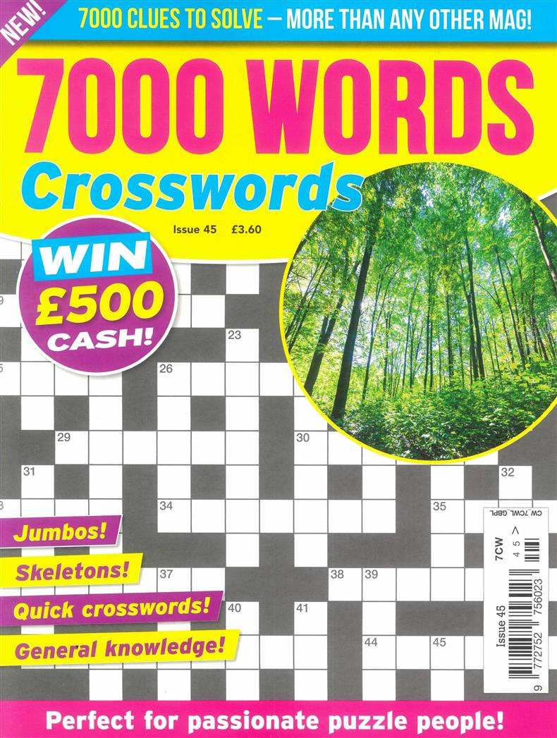 7000 Word Crosswords - NO 45