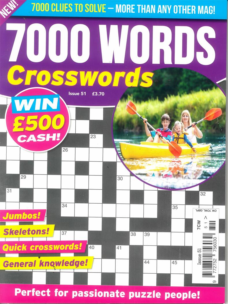 7000 Word Crosswords - NO 51