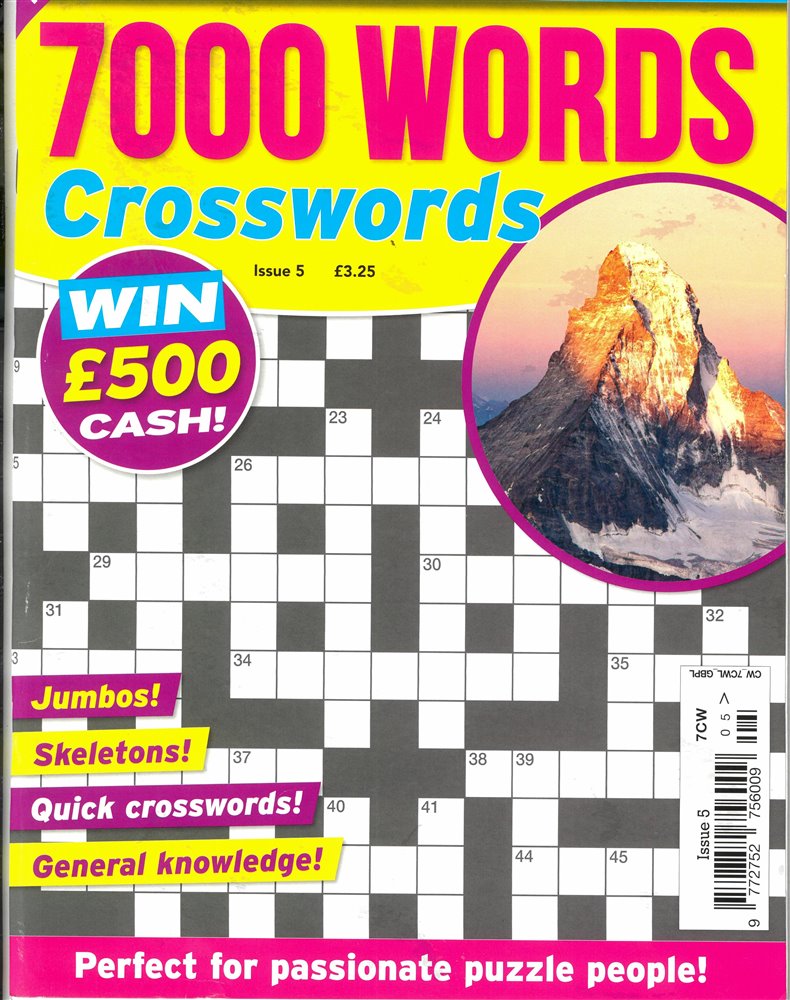 7000 Word Crosswords Magazine Issue NO 05