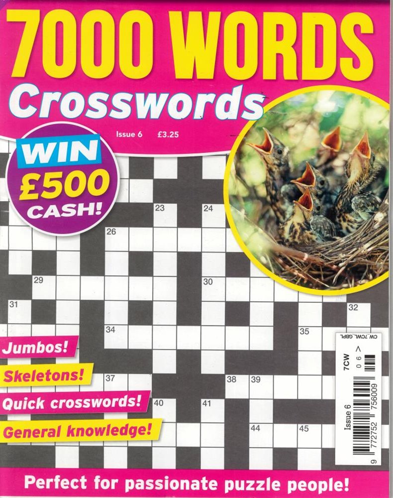 7000 Word Crosswords Magazine Issue NO 06