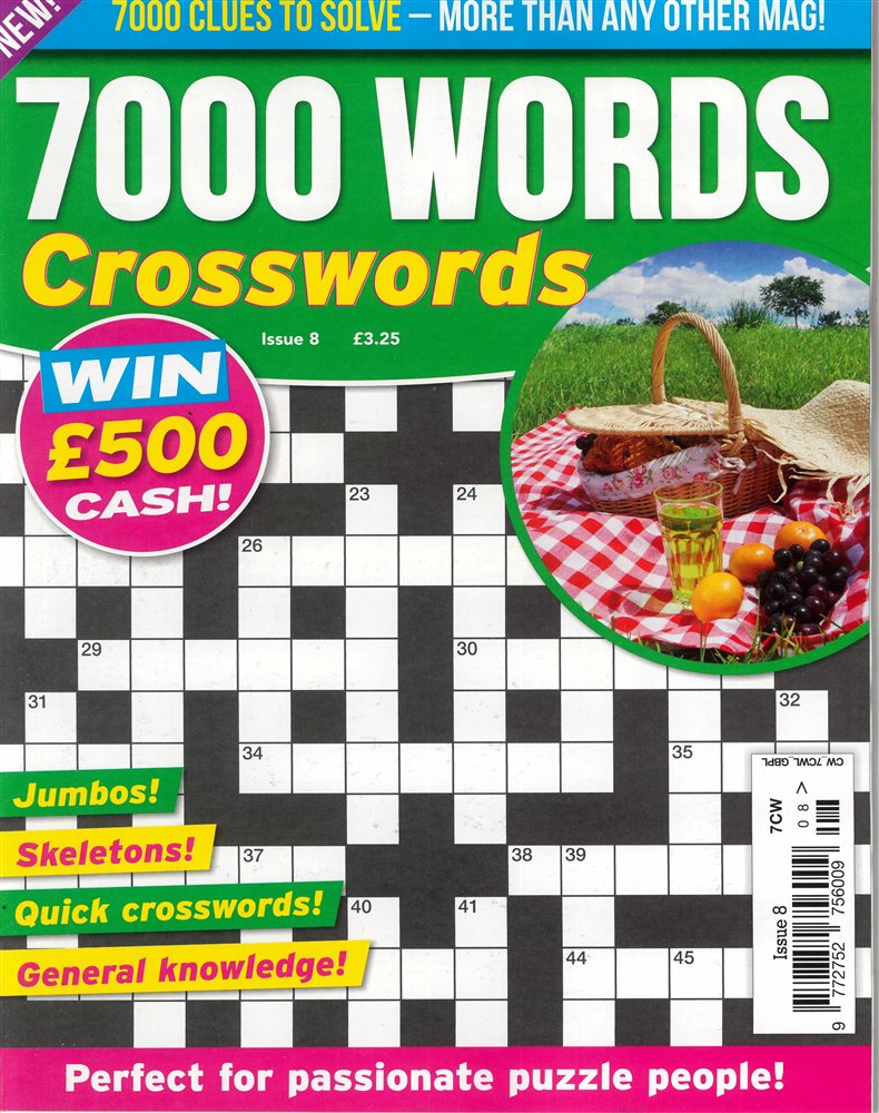 7000 Word Crosswords Magazine Issue NO 08
