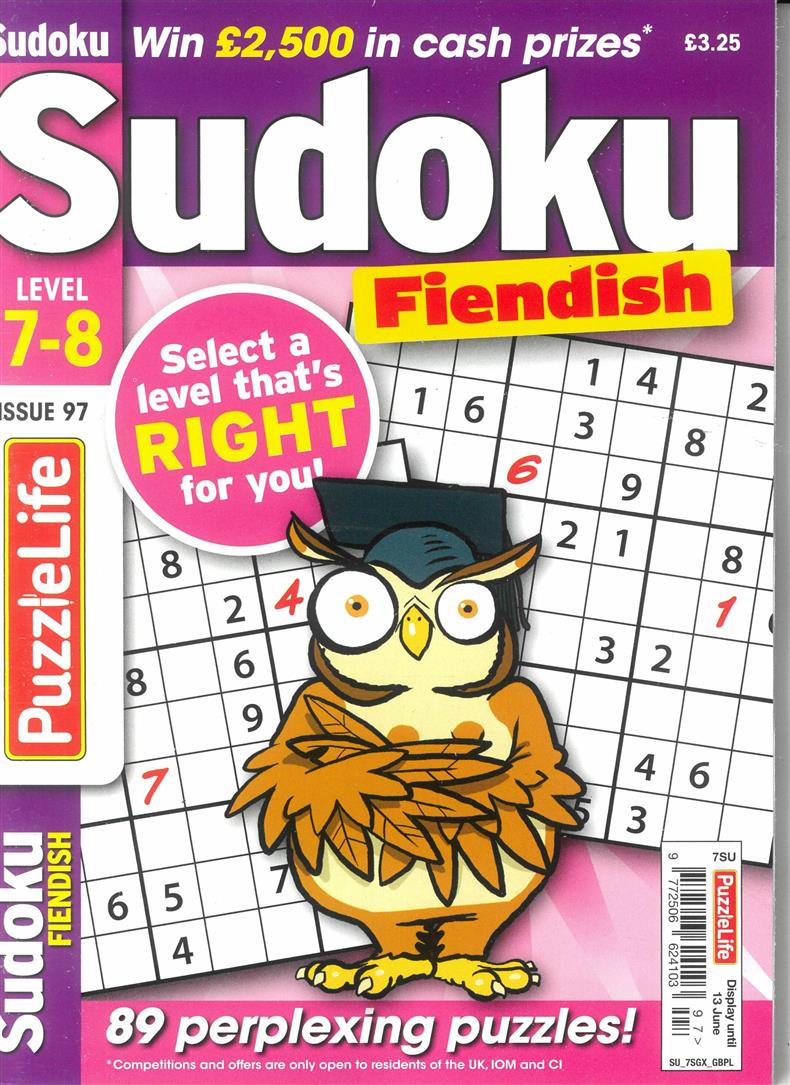 Puzzlelife Sudoku Fiendish  - NO 97