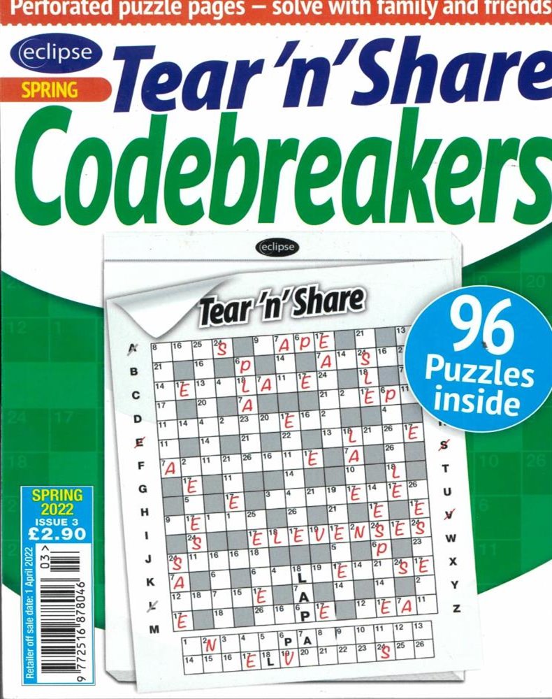 Eclipse Tear n Share Codebreakers Magazine Issue NO 3