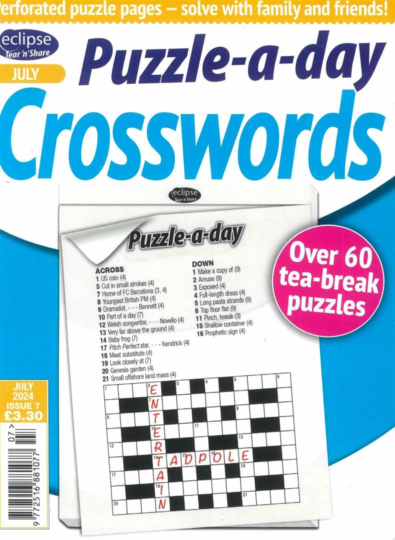 Eclipse Tear n Share Crosswords - NO 7