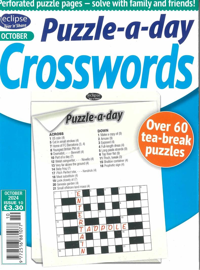 Eclipse Tear n Share Crosswords - NO 10