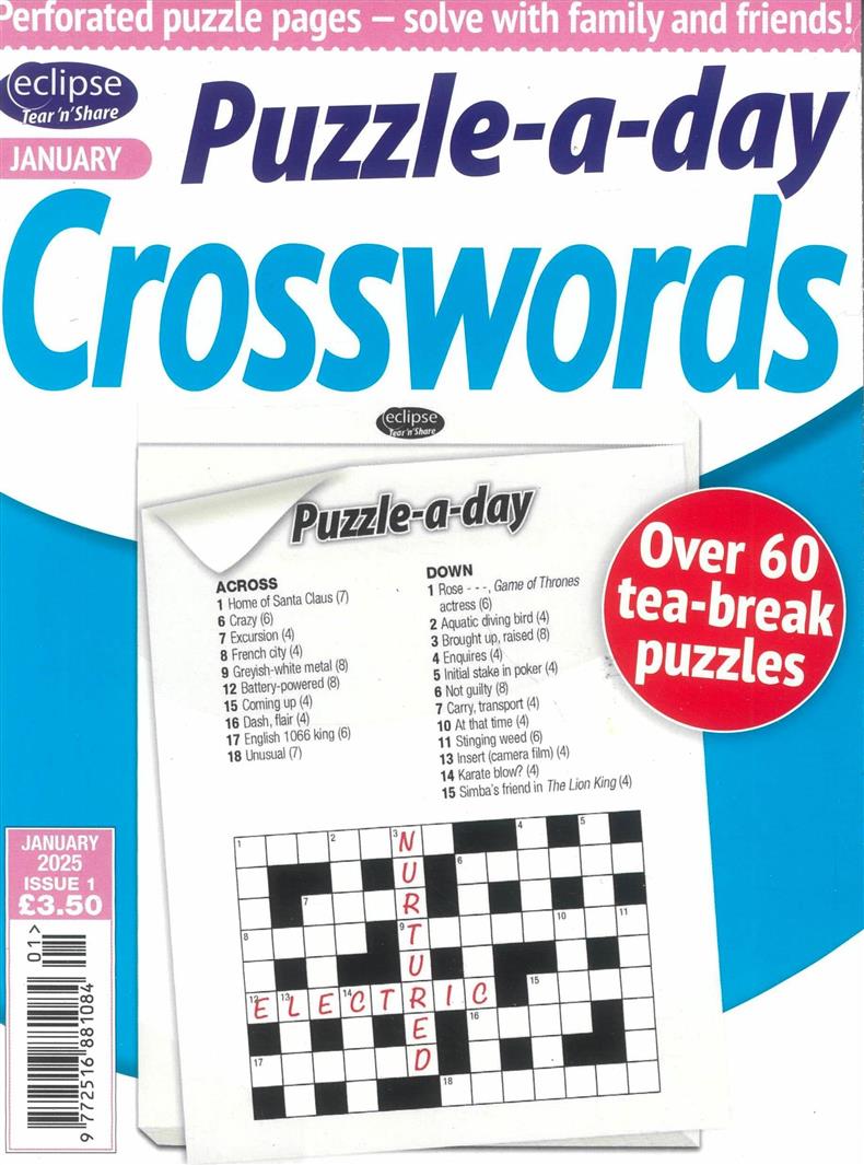 Eclipse Tear n Share Crosswords - NO 1