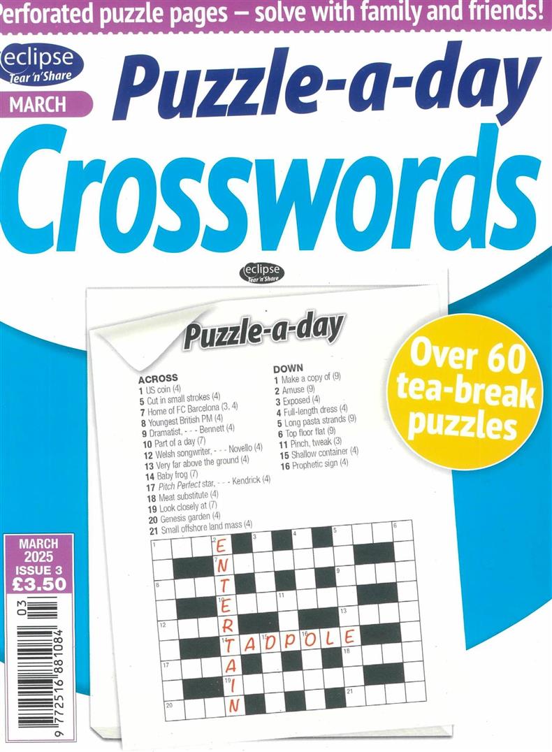 Eclipse Tear n Share Crosswords - NO 3