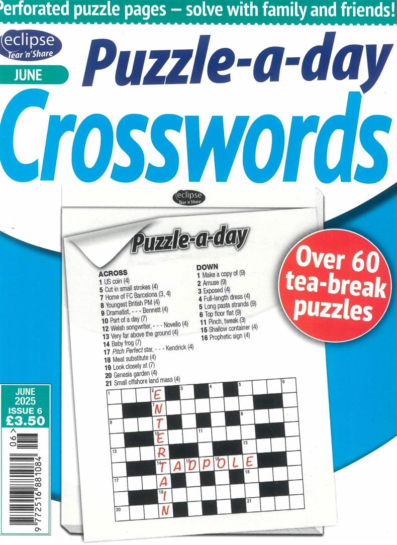 Eclipse Tear n Share Crosswords - NO 6