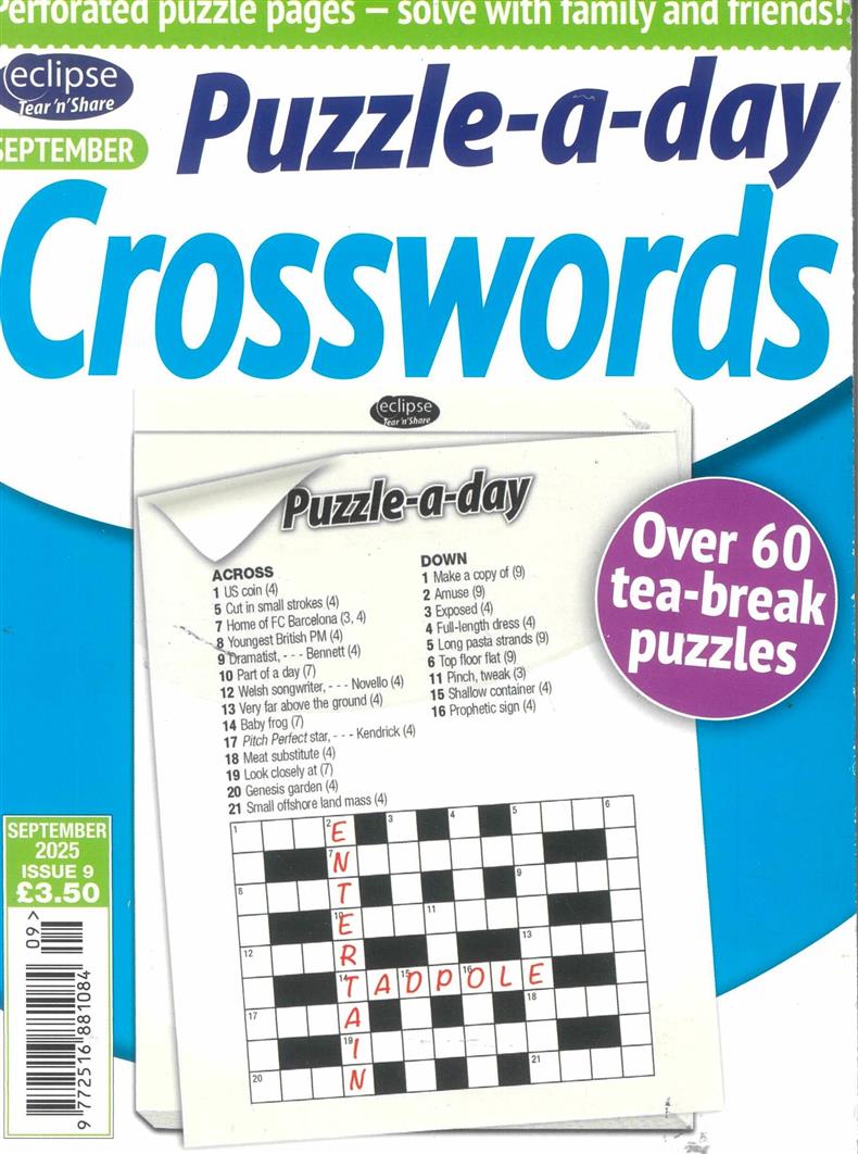 Eclipse Tear n Share Crosswords - NO 9