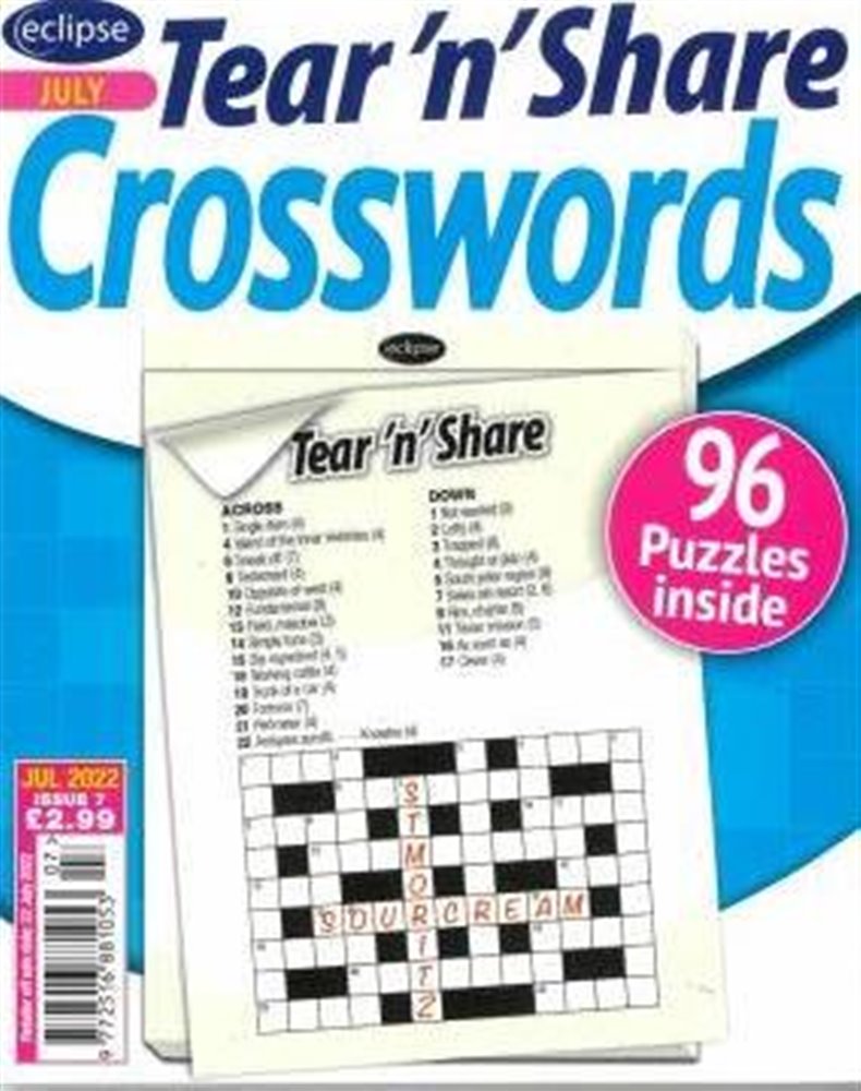 Eclipse Tear n Share Crosswords Magazine Subscription