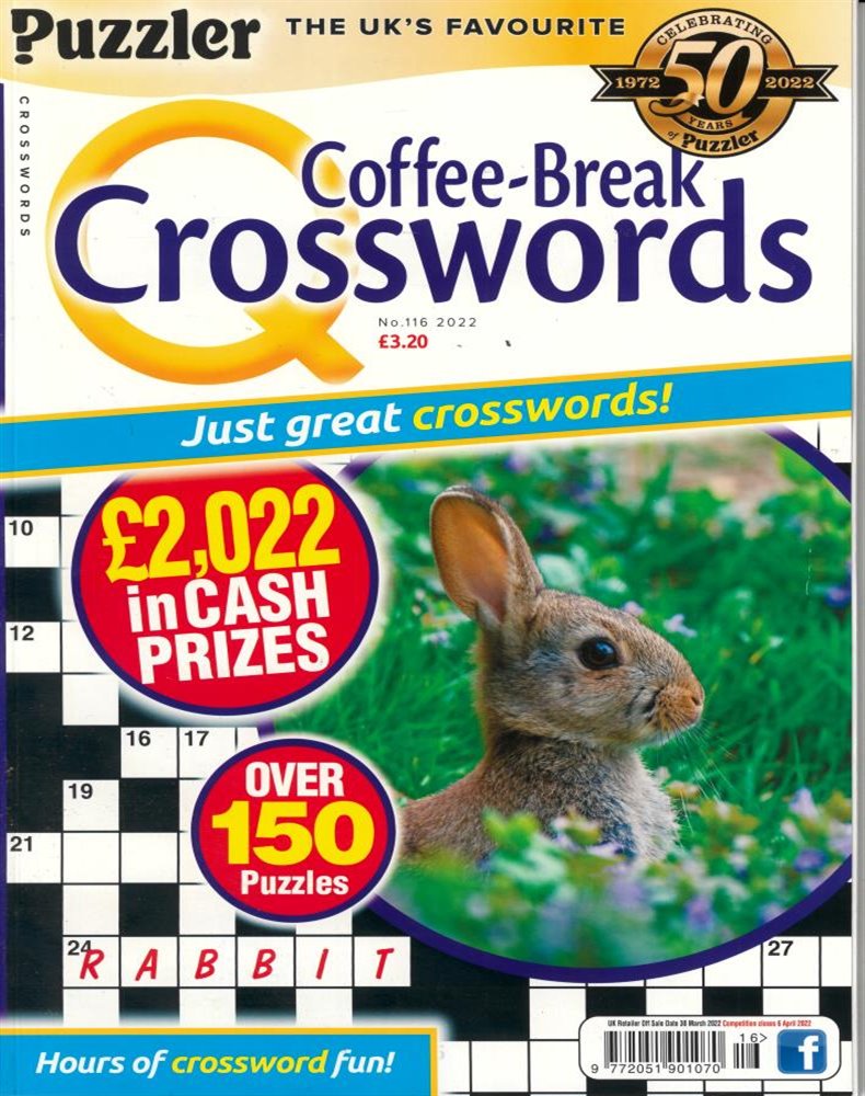 Puzzler Q Coffee Break Crosswords Magazine Issue NO 116