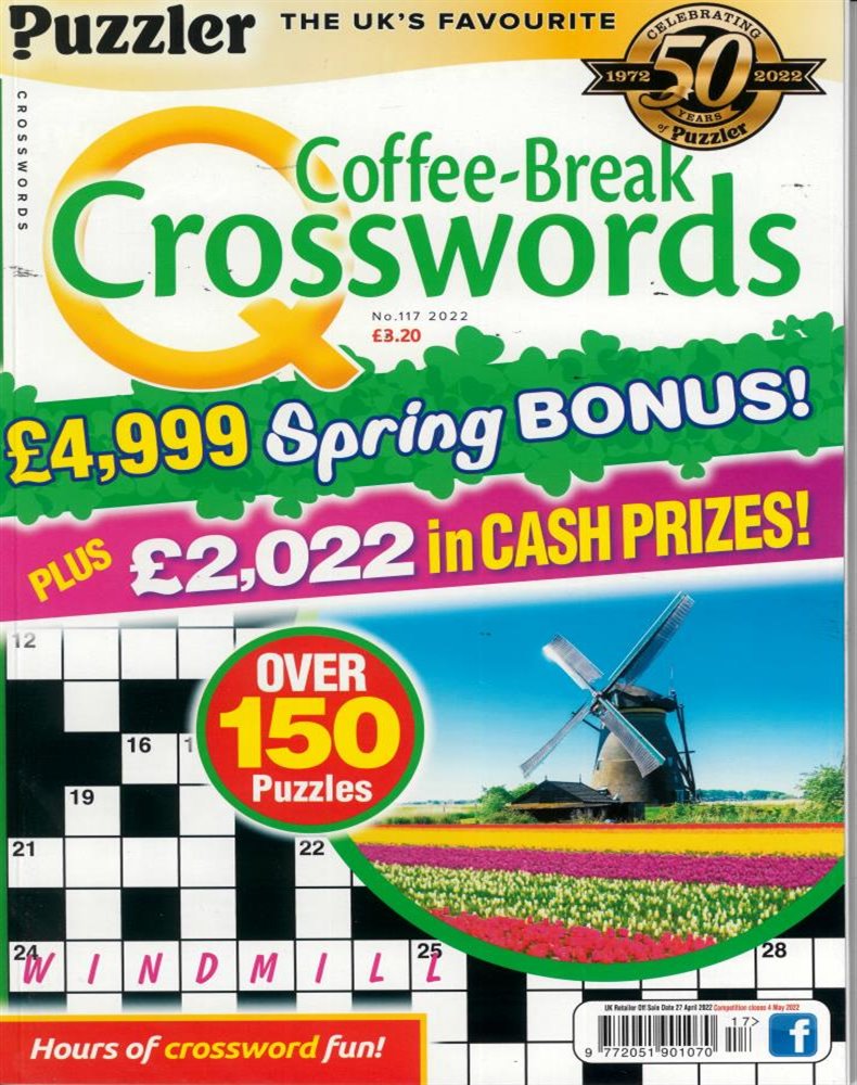 Puzzler Q Coffee Break Crosswords Magazine Issue NO 117