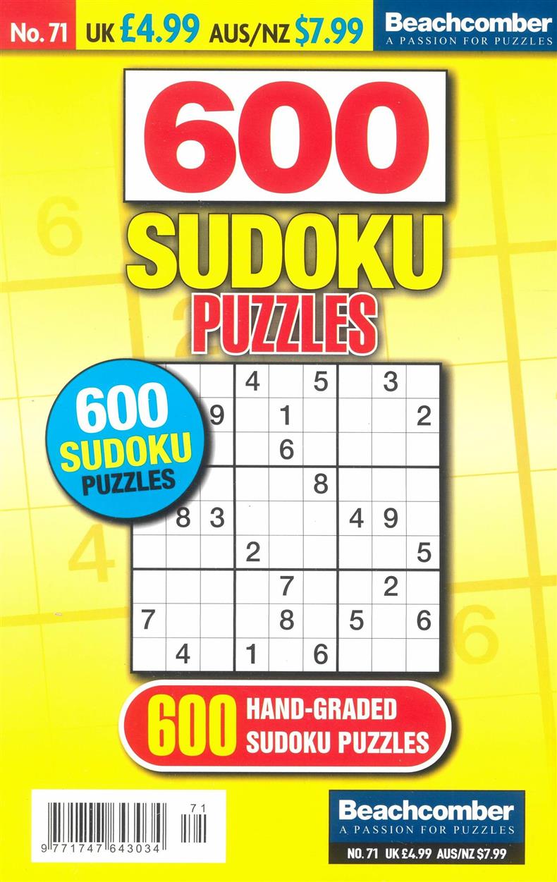 600 Sudoku Puzzles - NO 71