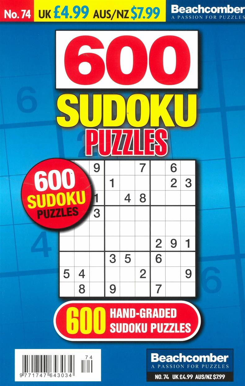 600 Sudoku Puzzles - NO 74