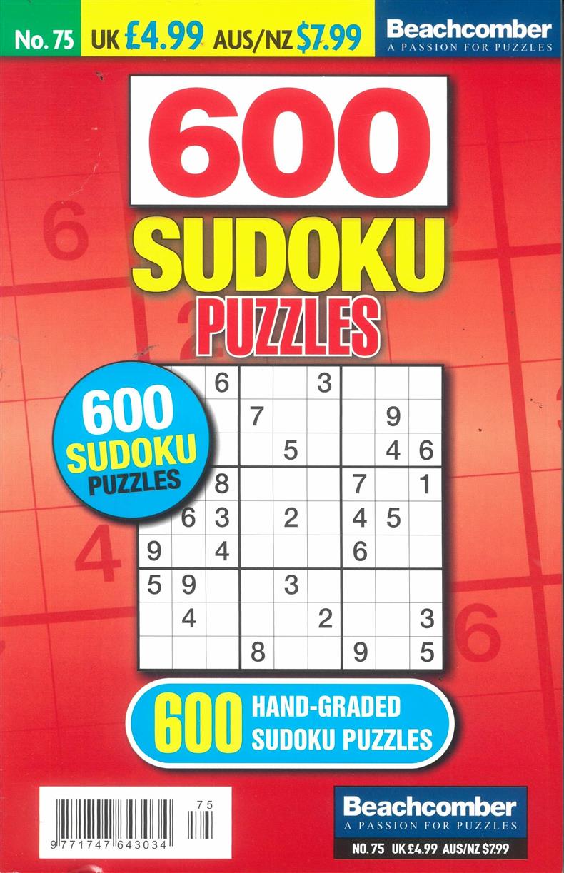 600 Sudoku Puzzles - NO 75