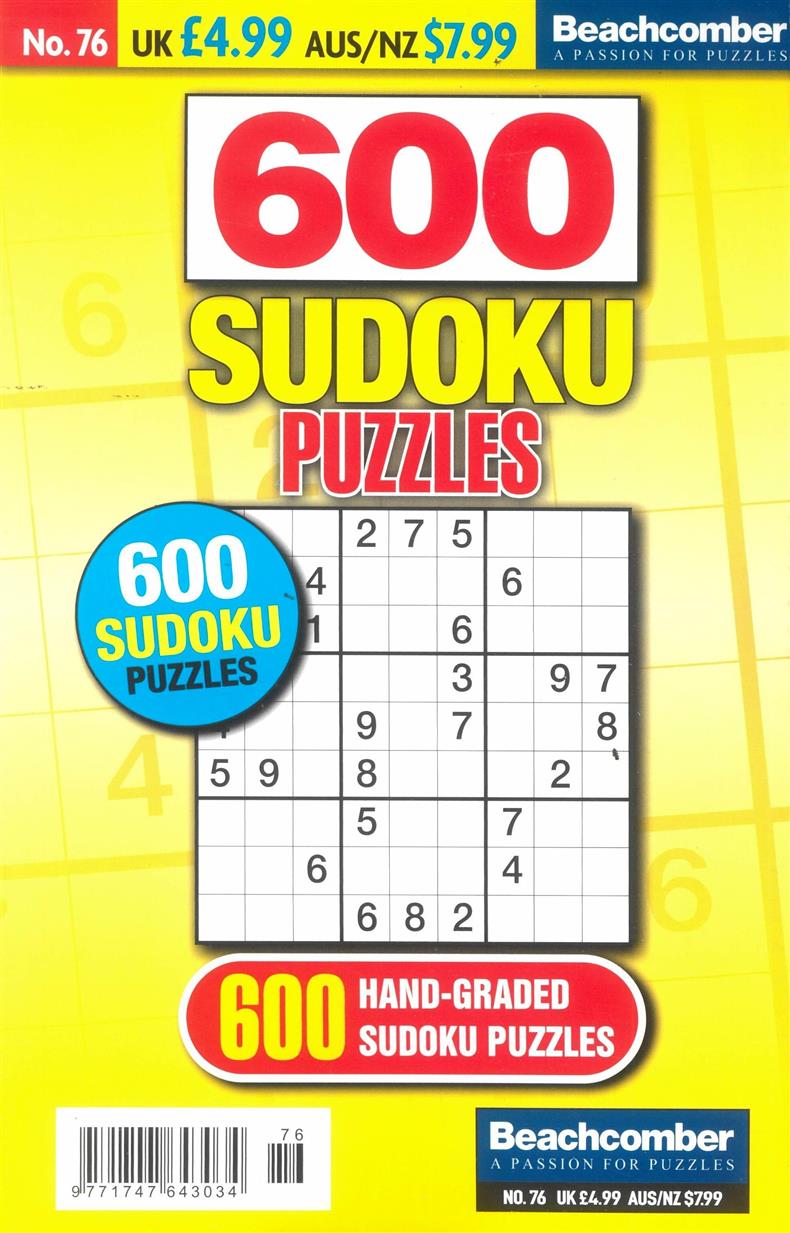 600 Sudoku Puzzles - NO 76