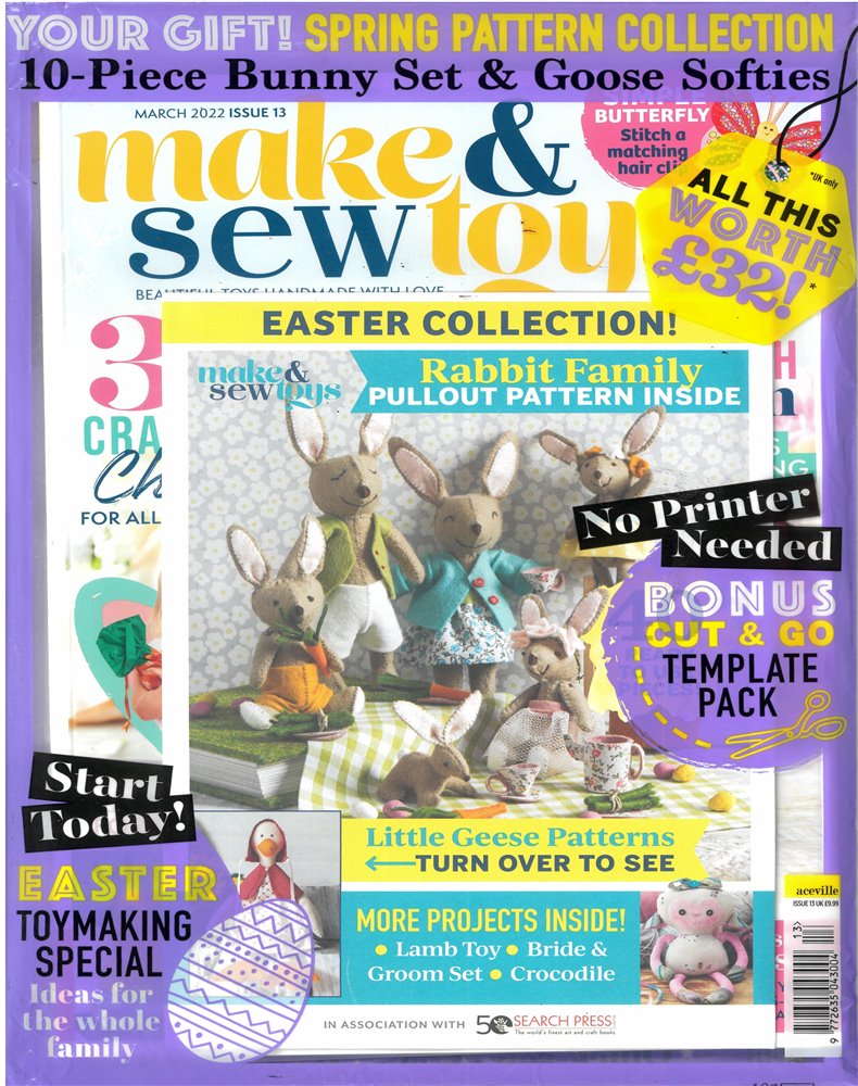 Make & Sew Toys Magazine Issue NO 13