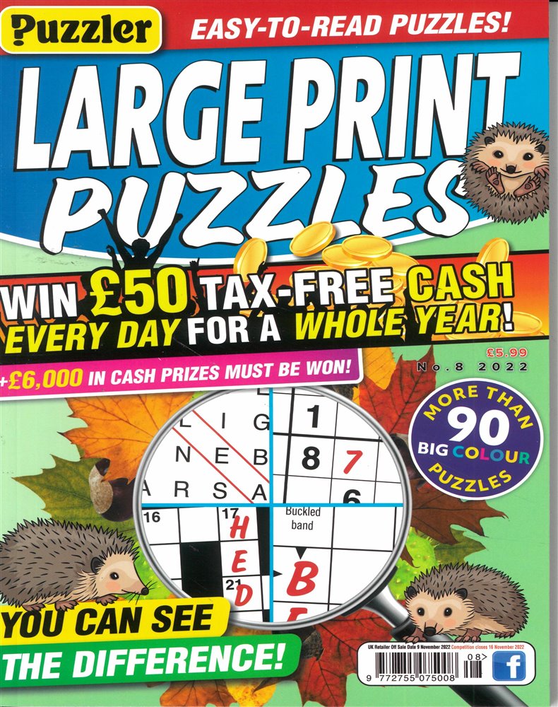 Puzzler Large Print Puzzles Magazine Subscription
