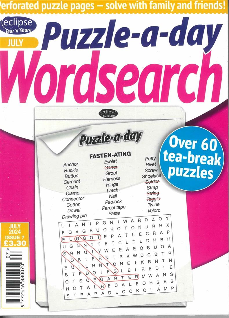 Eclipse Tear N Share Wordsearch - NO 7