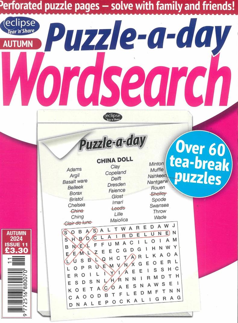 Eclipse Tear N Share Wordsearch - NO 11