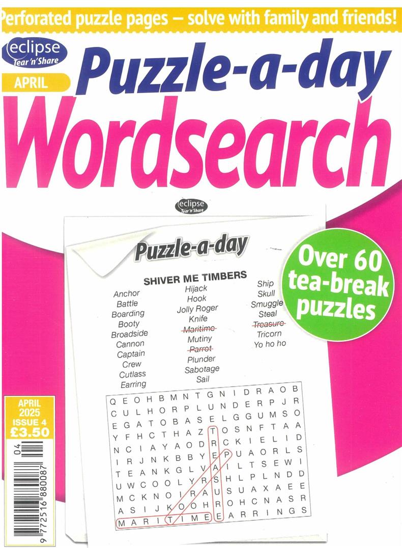 Eclipse Tear N Share Wordsearch - NO 4