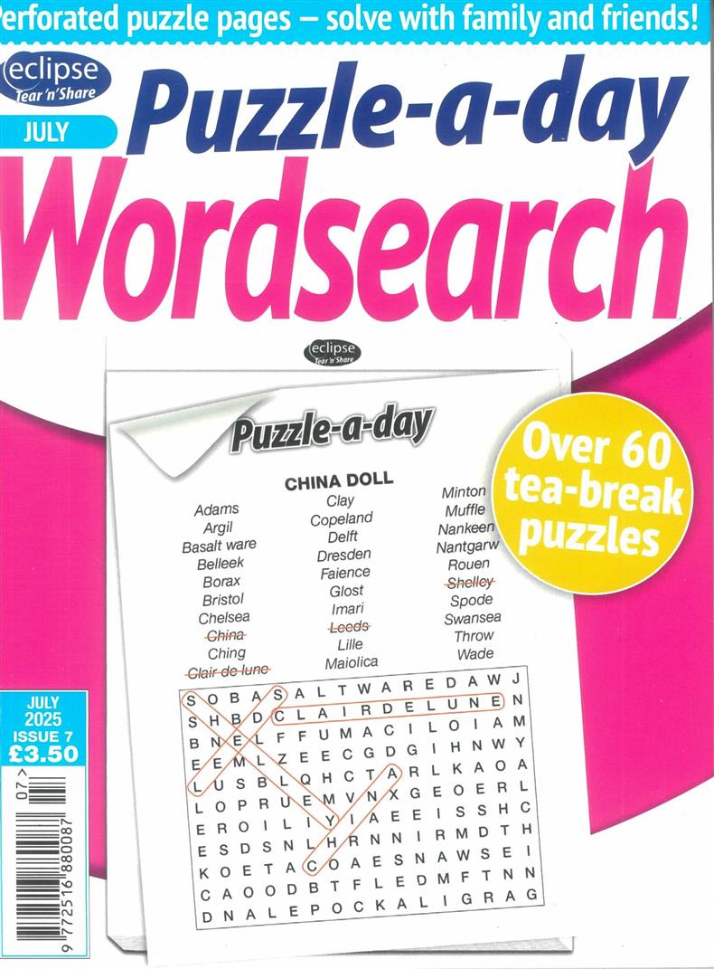 Eclipse Tear N Share Wordsearch - NO 7