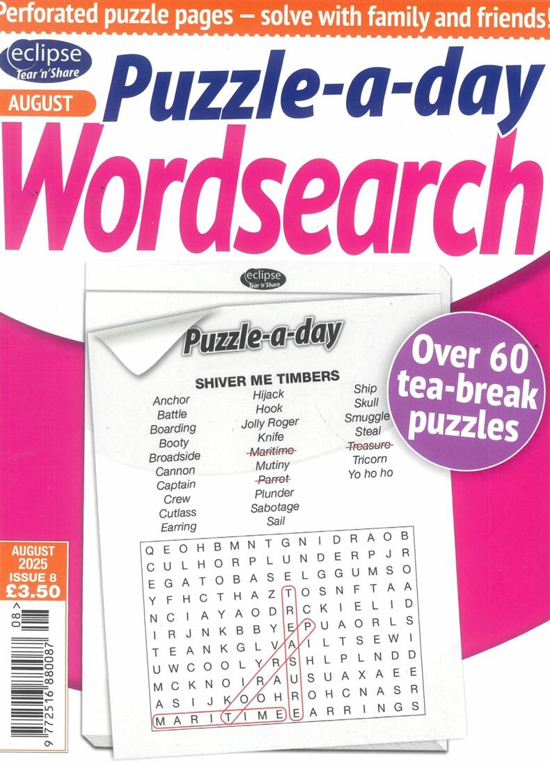 Eclipse Tear N Share Wordsearch - NO 8
