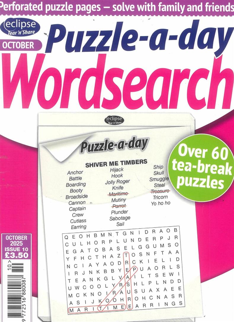 Eclipse Tear N Share Wordsearch - NO 10