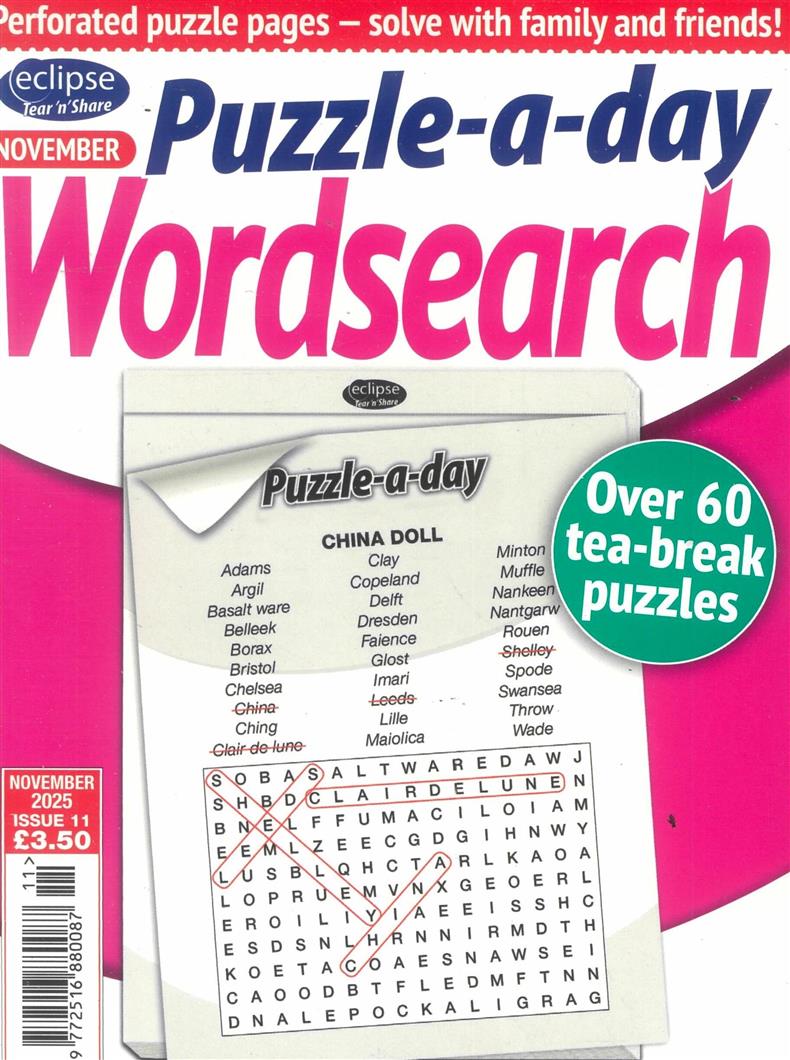 Eclipse Tear N Share Wordsearch - NO 11