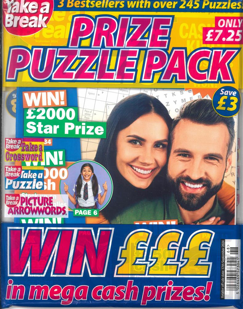 Take a break Prize Puzzle Pack  - NO 68