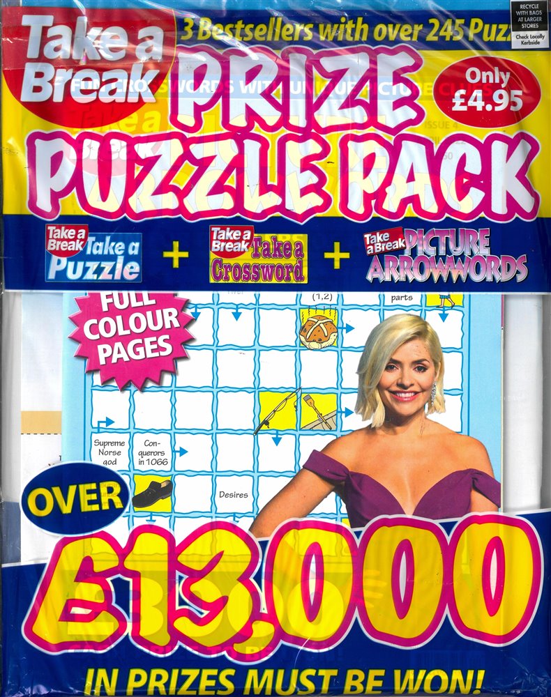 Take a break Prize Puzzle Pack  Magazine Issue NO 36