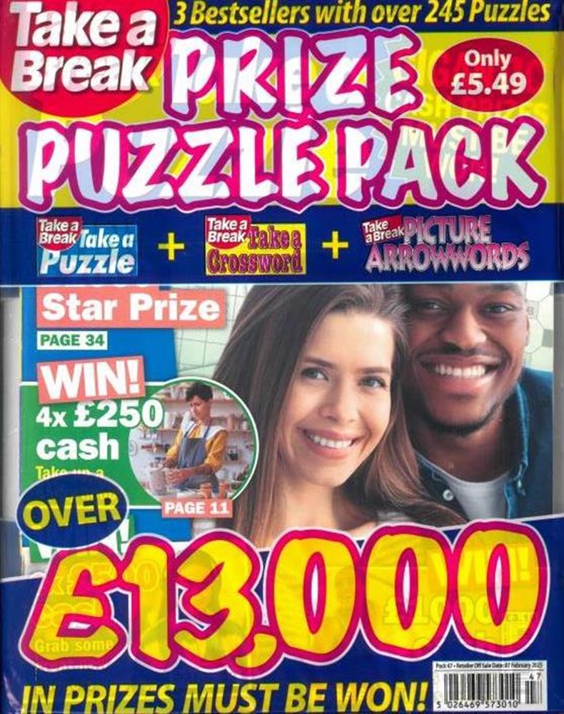 Take a Break Prize Puzzle Pack magazine subscription