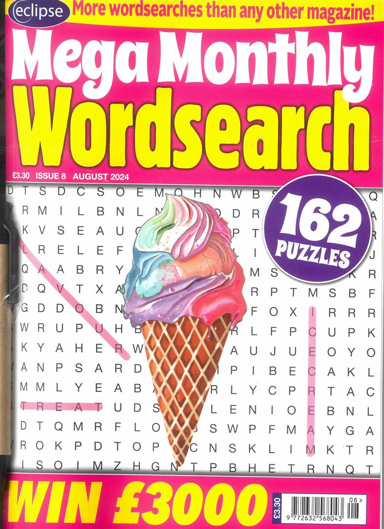 Eclipse Mega Monthly Wordsearch  - NO 8