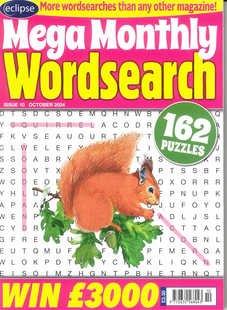 Eclipse Mega Monthly Wordsearch  - NO 10