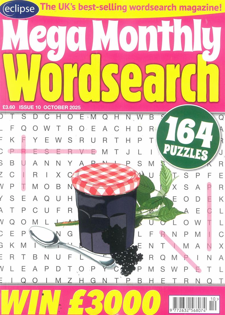 Eclipse Mega Monthly Wordsearch  - NO 10