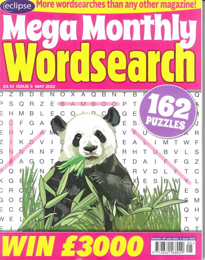 Eclipse Mega Monthly Wordsearch  Magazine Issue NO 5