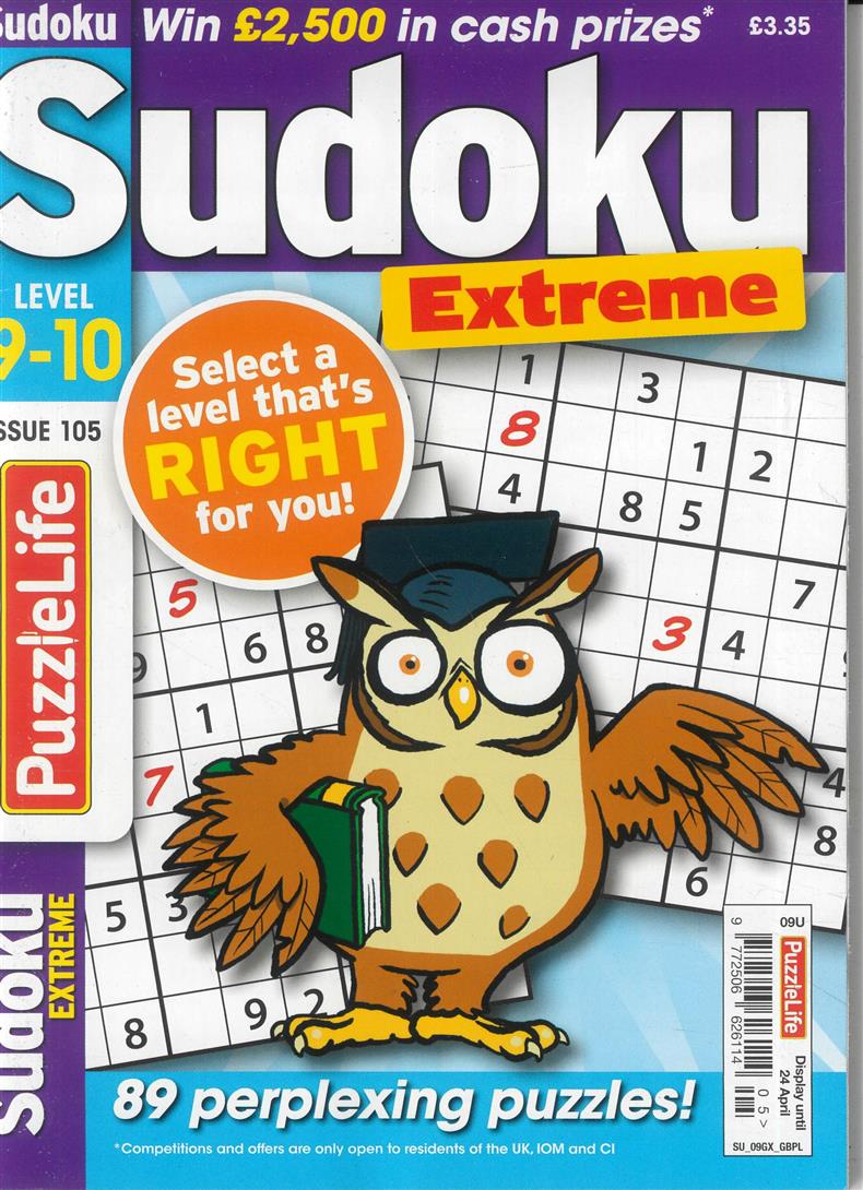 Puzzlelife Sudoku Extreme - NO 105