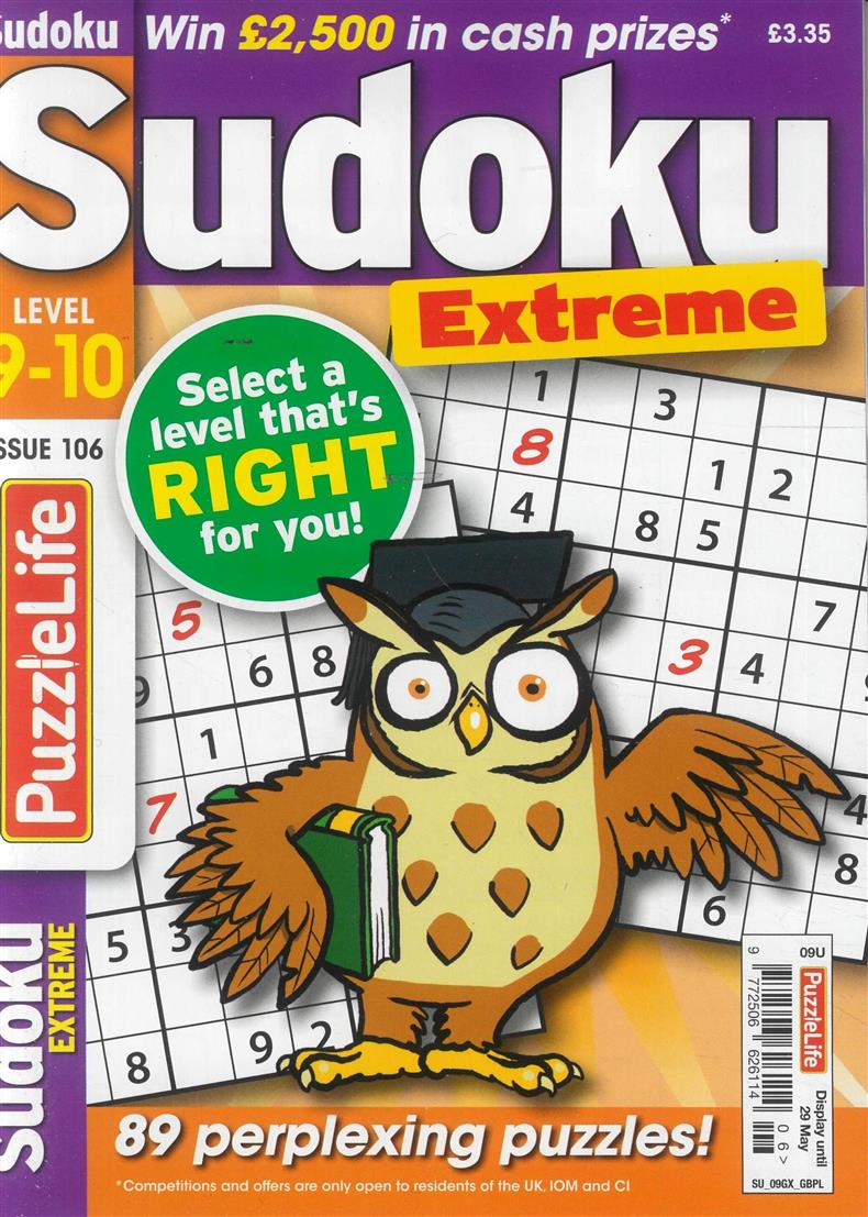 Puzzlelife Sudoku Extreme - NO 106