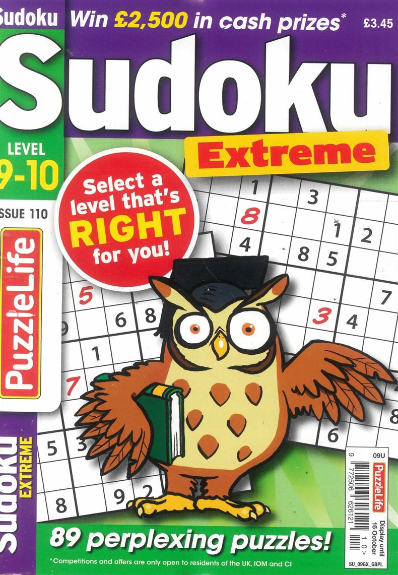 Puzzlelife Sudoku Extreme - NO 110