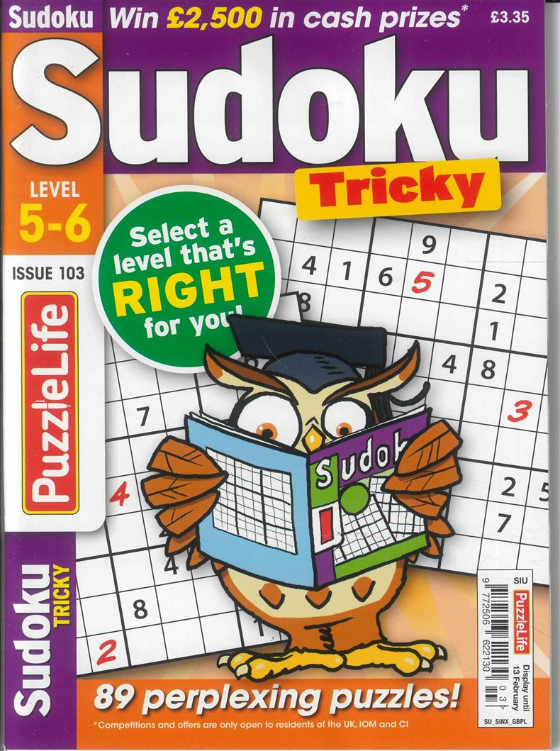 Puzzlelife Sudoku Tricky - NO 103