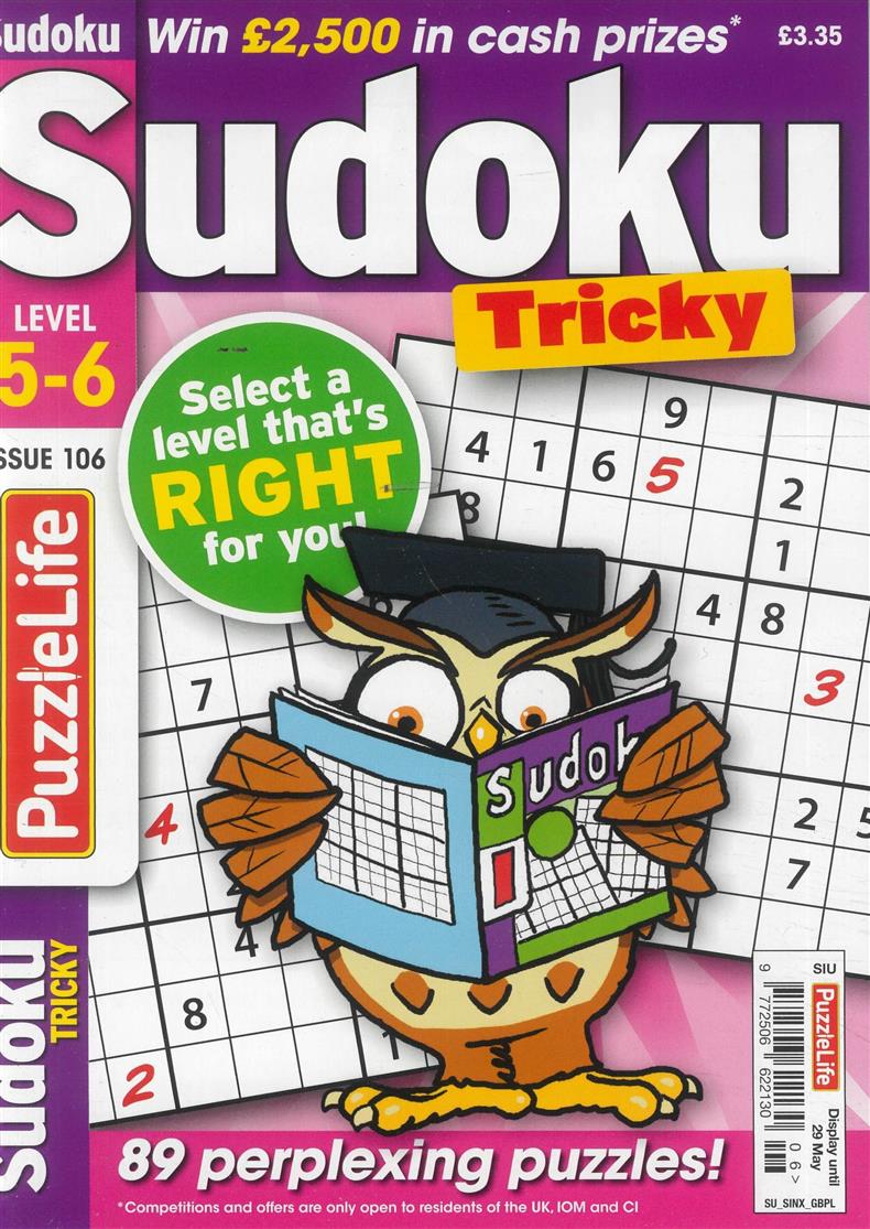 Puzzlelife Sudoku Tricky - NO 106