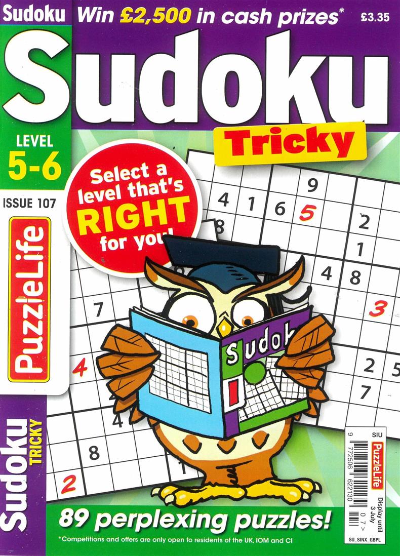 Puzzlelife Sudoku Tricky - NO 107