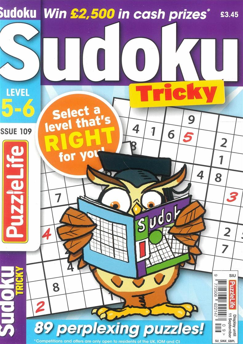 Puzzlelife Sudoku Tricky - NO 109
