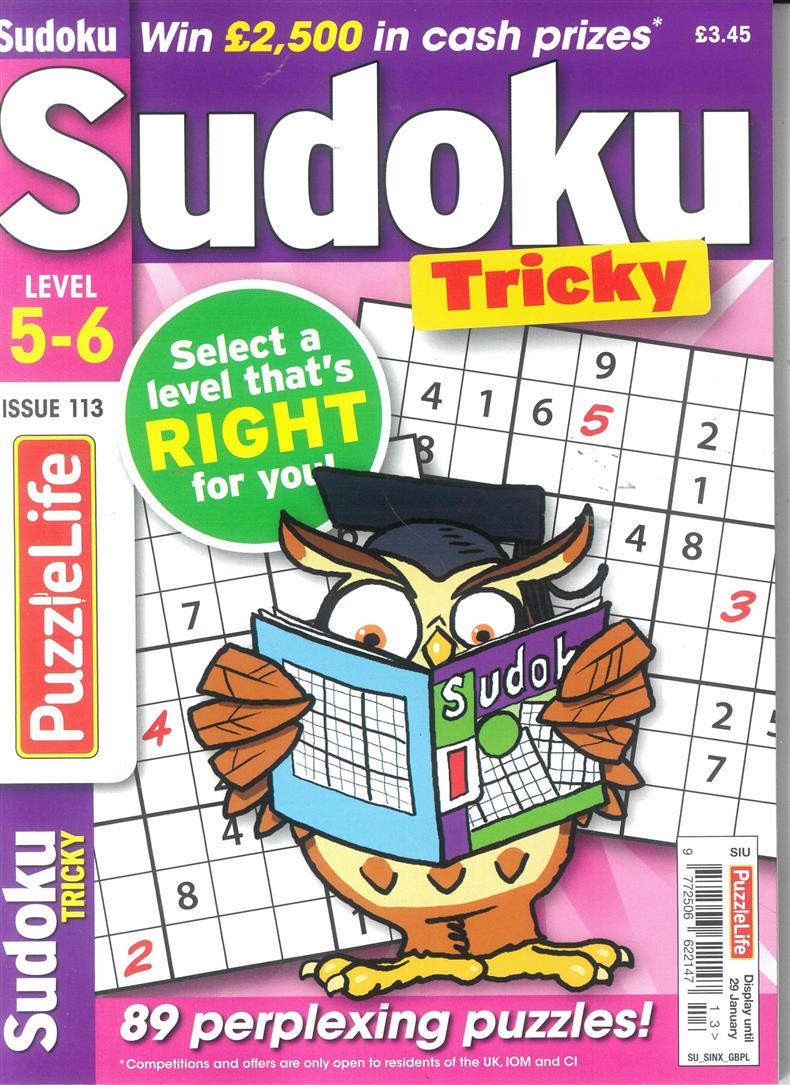 Puzzlelife Sudoku Tricky - NO 113