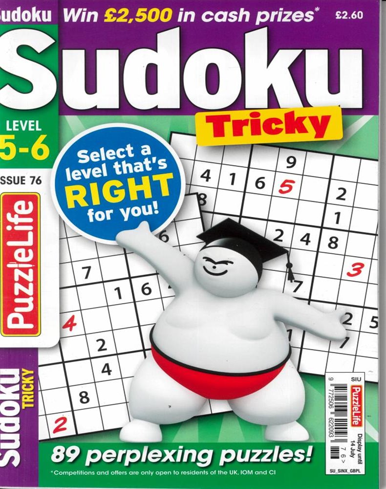 Puzzlelife Sudoku Tricky Magazine Subscription