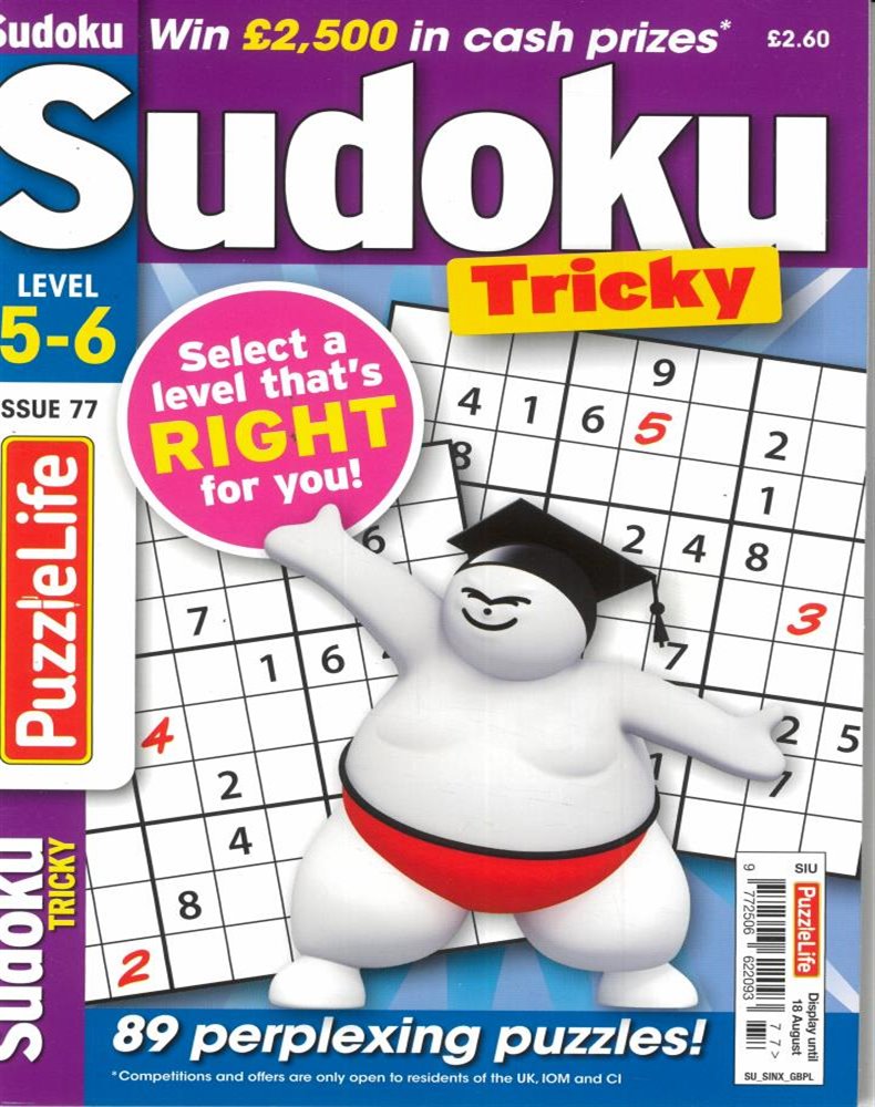 Puzzlelife Sudoku Tricky Magazine Subscription