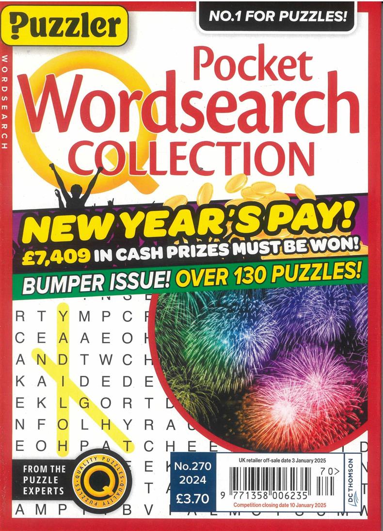 Puzzler Pocket Wordsearch Collection - NO 270