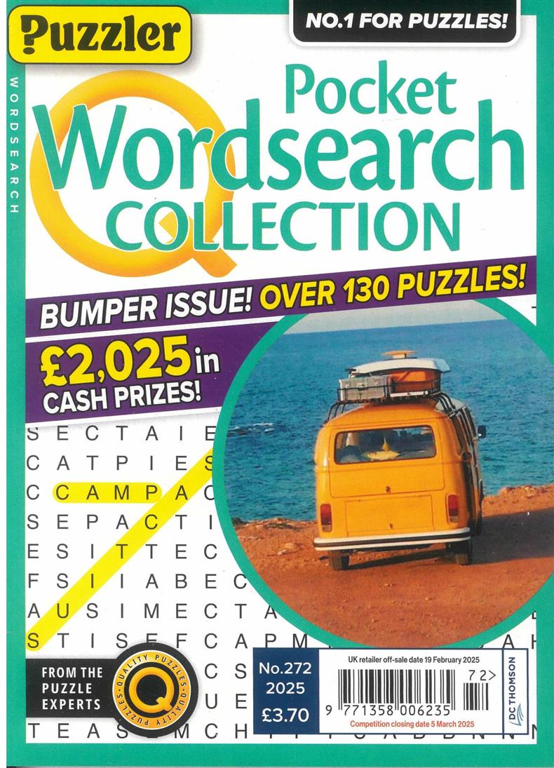 Puzzler Pocket Wordsearch Collection - no 272