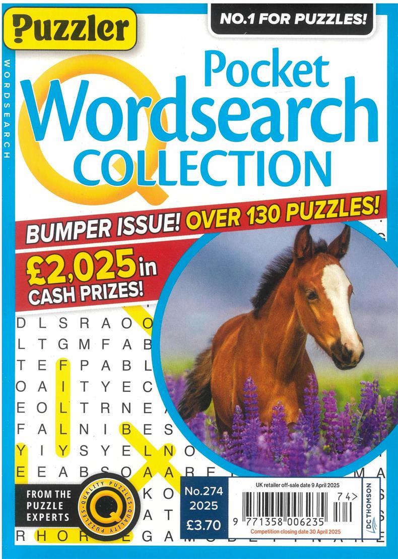 Puzzler Pocket Wordsearch Collection - NO 274