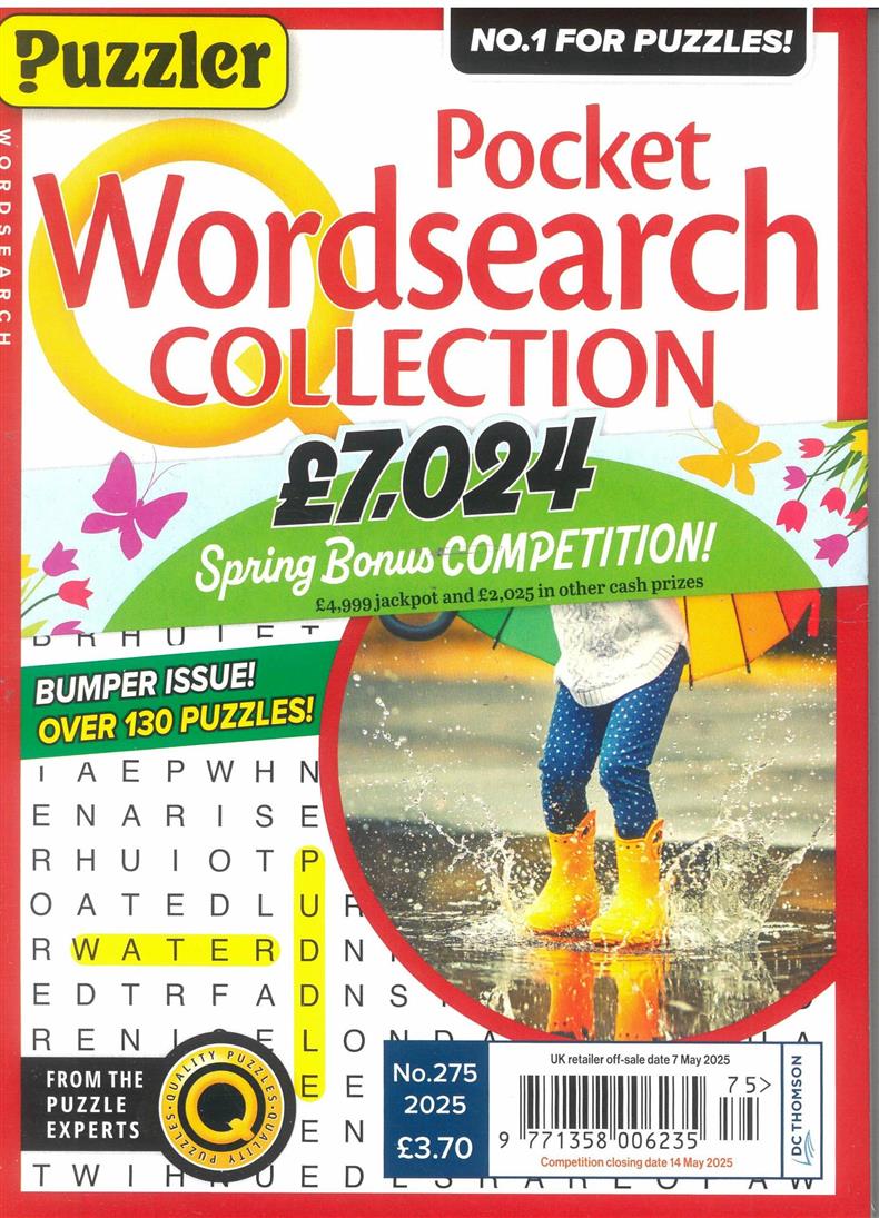 Puzzler Pocket Wordsearch Collection - no 275